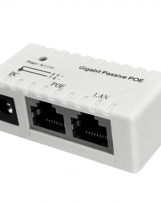 POE Gigabit Separator Splitter Network Switch POE Power Supply Box DC12  52V