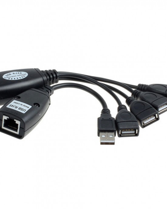 USB Extender USB to RJ45 Signal Extension Cable 50m Signal Amplifier Network Adapter Yunnmaoer 768