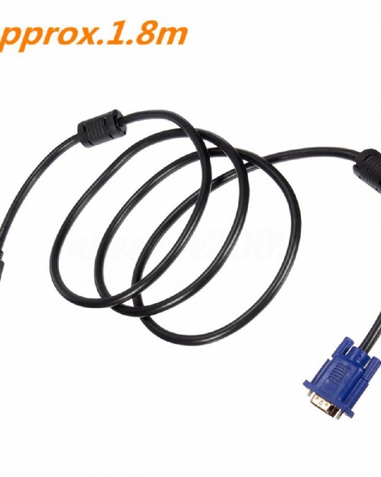 M Way 1 8M HDMI to VGA Converter Cable Audio Cable Video Adapter Cable Lead for HDTV Computer Monitor For PC Laptop TV