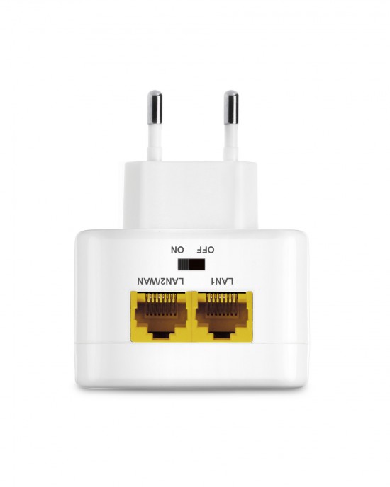 Network Adapter Powerline Ethernet Adapter Plug and Play Homeplug WiFi Extender 1 Pair