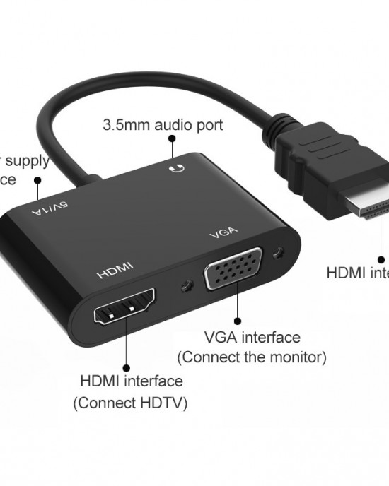 5165HV HDMI to HDMI   VGA Adapter