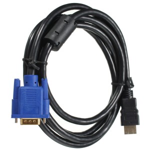 M Way 1 8M HDMI to VGA Converter Cable Audio Cable Video Adapter Cable Lead for HDTV Computer Monitor For PC Laptop TV